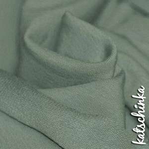 Sommersweat Stoff dusty mint als Meterware – elastischer French Terry Sweatstoff